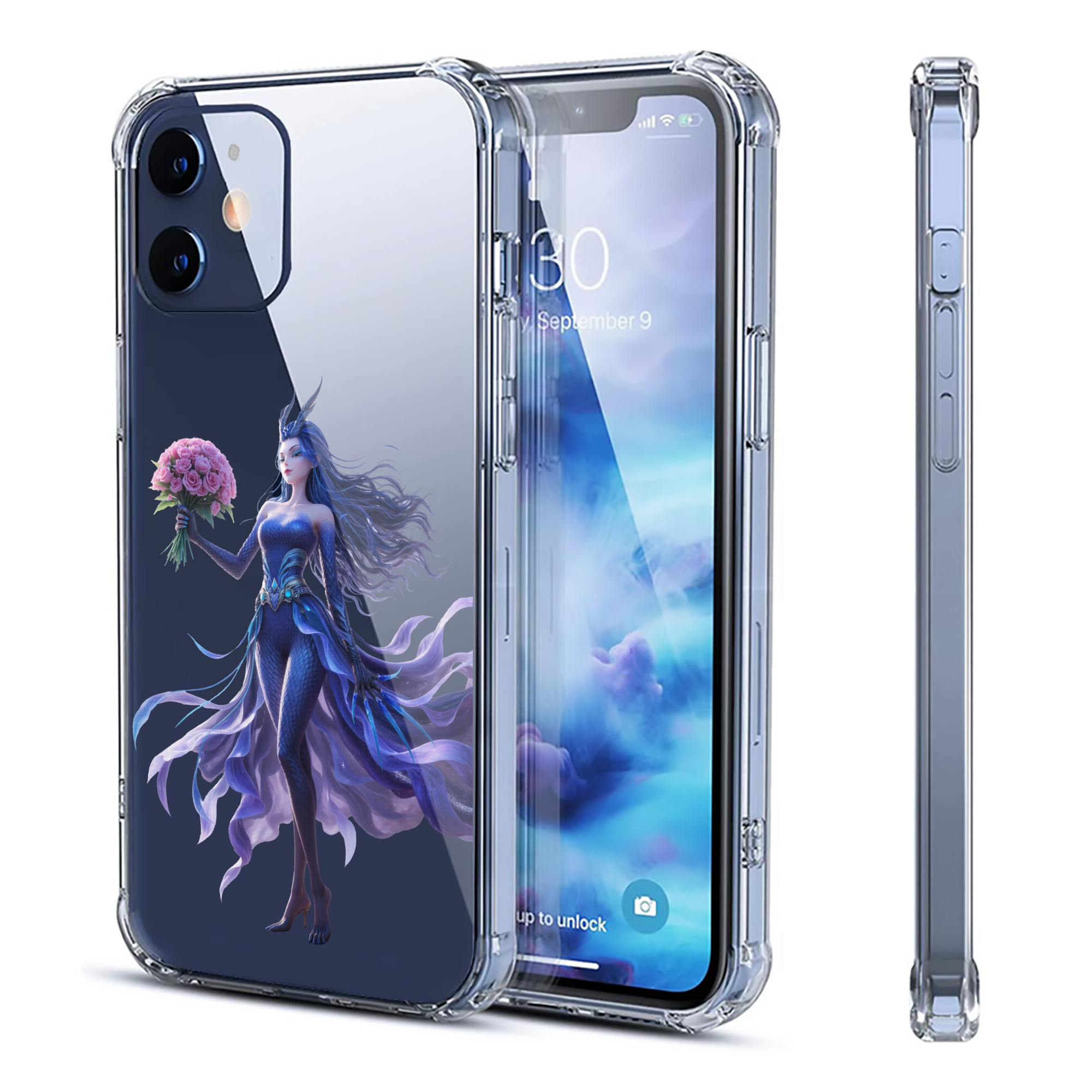 （画像用） Ne Zha 2 ナタ 魔童の大暴れ 【iPhone 12シリーズ対応】透明スマホケース（クリアソフトケース）